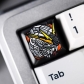 Dropshipping GUNDAM Metal Keycaps ESC / Backspace Zinc Alu Alloy Keycaps for Mechanical Gaming Keyboard Cherry R4 3D